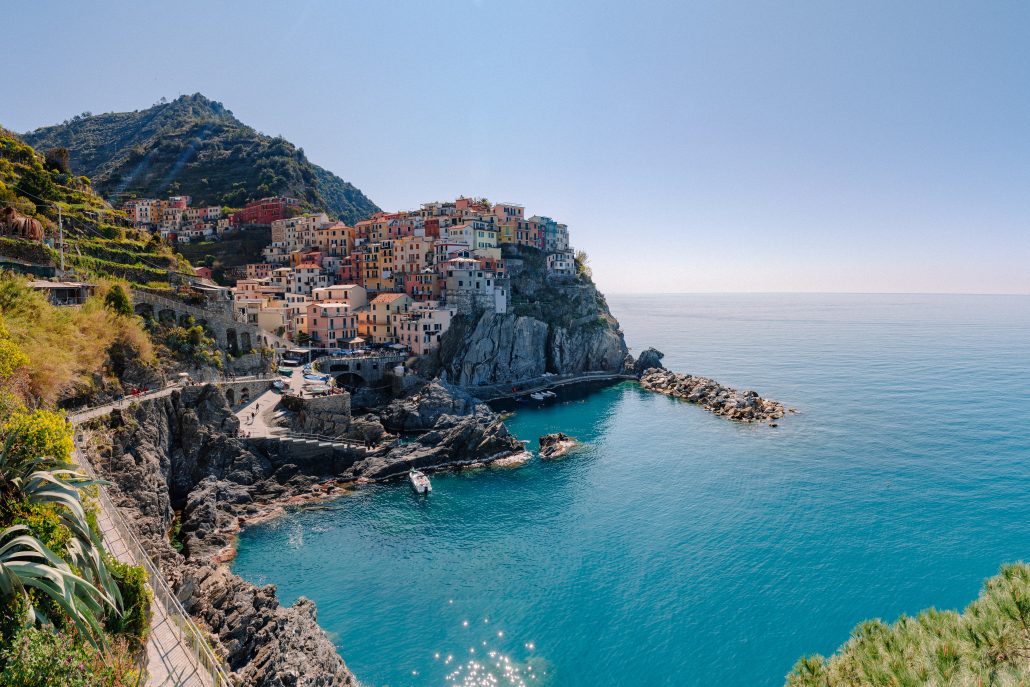 Vacanze in treno in Italia sulle coste della Liguria